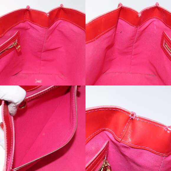 LOUIS VUITTON Monogram Vernis Wilshire PM Hand Bag Rose Pop M93643 - Picture 12 of 12